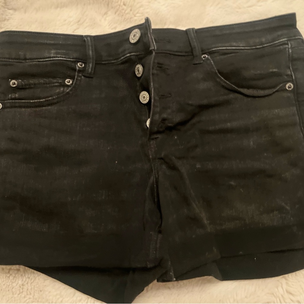 American Eagle Outfitters Black Denim Shorts